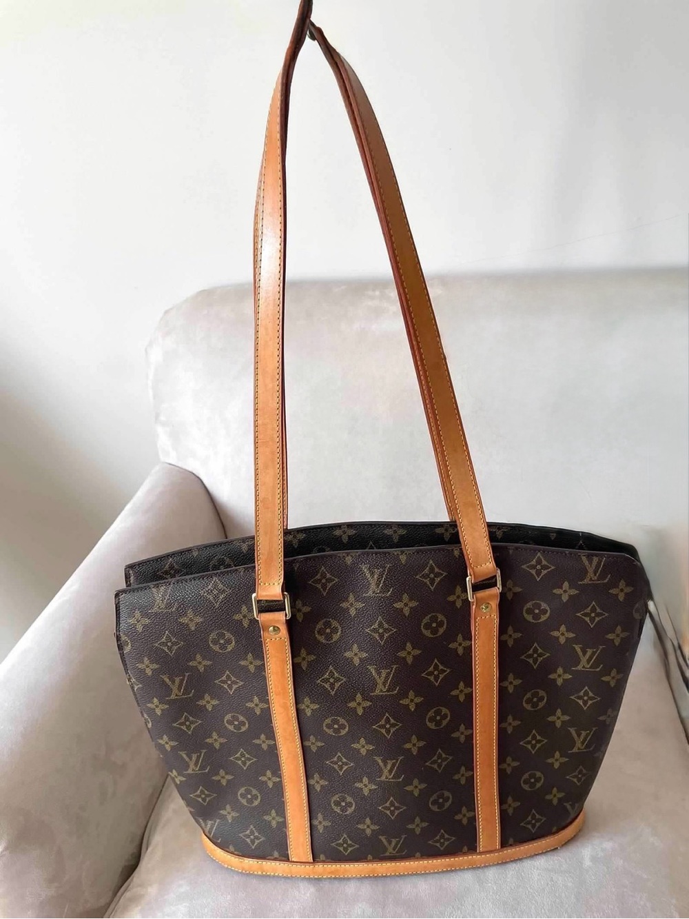 Vintage Louis Vuitton Babylon Monogram Canvas Brown Tote Bag- AUTHENTIC